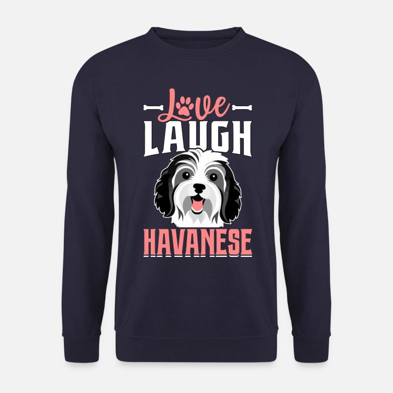 Love Laugh Havanese - Unisex Sweatshirt - navy