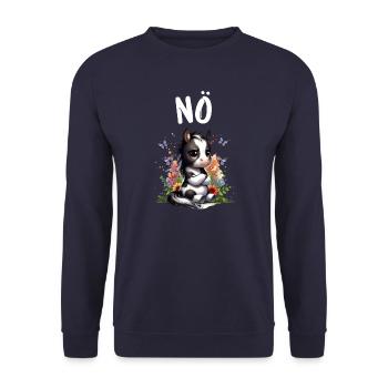 Dicton drôle sur les chevaux Non pour les amoureux des chevaux - Sweat-shirt Unisexe - marine - Devant - Alina (178cm) & Michal (187cm)