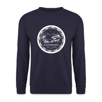Berg Rainerhorn - Tirol Österreich Alpen - Unisex Pullover - Navy - Vorne - Alina (178cm) & Michal (187cm)