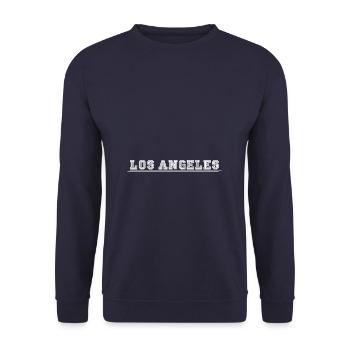 Los Angeles - Sweat-shirt Unisexe - marine - Devant - Alina (178cm) & Michal (187cm)