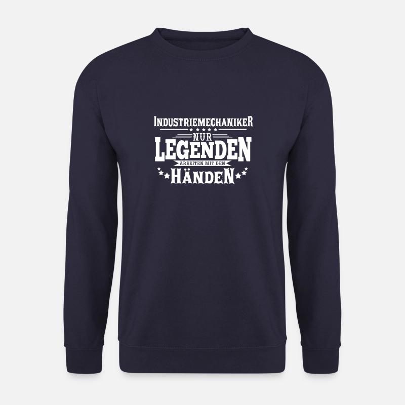 Industriemechaniker Legenden arbeiten mit Händen - Unisex Pullover - Navy