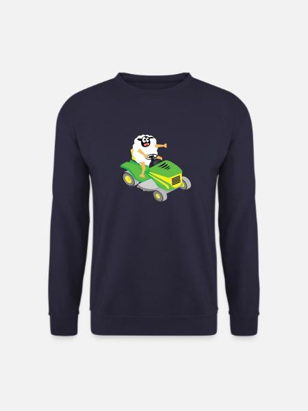 Schaf Rasenmäher Geschenkidee - Unisex Pullover - Navy