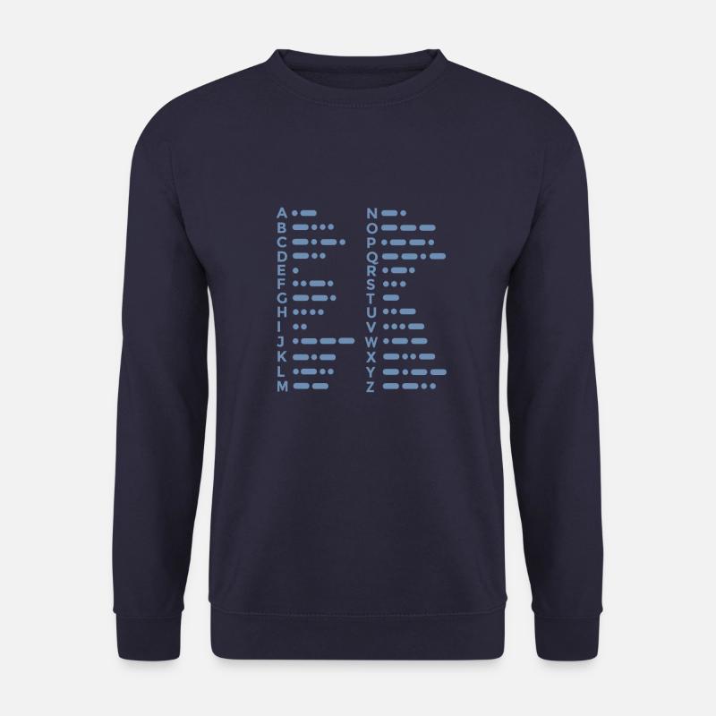 Morse Alphabet - Unisex Sweatshirt - navy