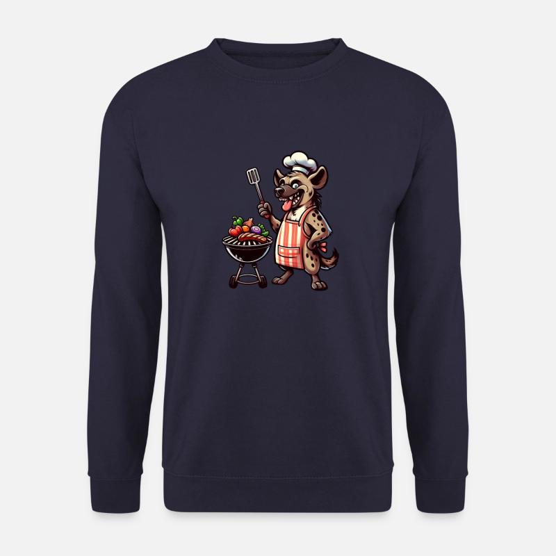 Summer BBQ with Chef Hyena - Unisex Sweatshirt - navy