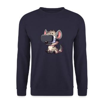 Hyena VR Gamer Joueur de réalité virtuelle - Sweat-shirt Unisexe - marine - Devant - Alina (178cm) & Michal (187cm)