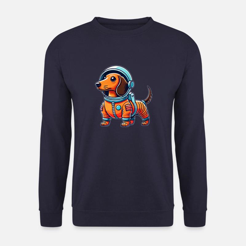 Dackel Astronaut Weltraum Science Fiction - Unisex Pullover - Navy