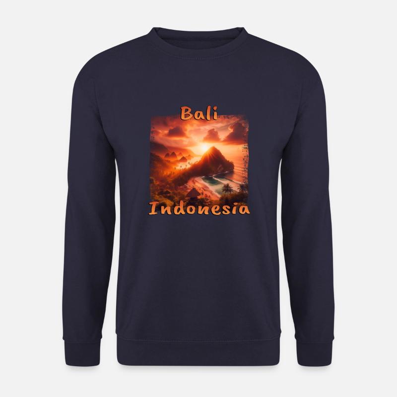 Bali Sunset Beach Indonesia Tropics - Unisex Sweatshirt - navy