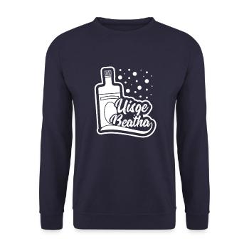 Whisky Uisge Beatha – Eau de Vie - Sweat-shirt Unisexe - marine - Devant - Alina (178cm) & Michal (187cm)