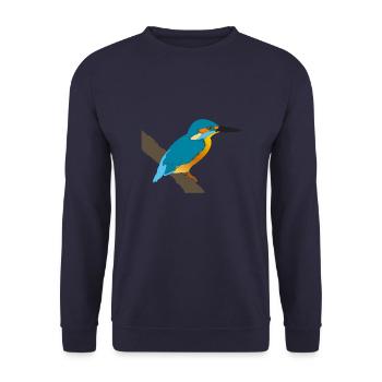 Oiseau de glace - Sweat-shirt Unisexe - marine - Devant - Alina (178cm) & Michal (187cm)