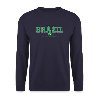 Brazil - Unisex Pullover - Navy - Vorne - Alina (178cm) & Michal (187cm)