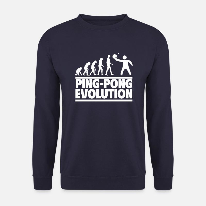 Évolution du ping-pong - Sweat-shirt Unisexe - marine
