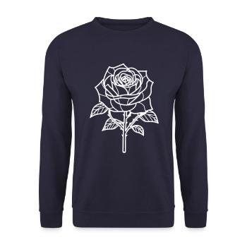 Épines de fleur de rose - Sweat-shirt Unisexe - marine - Devant - Alina (178cm) & Michal (187cm)