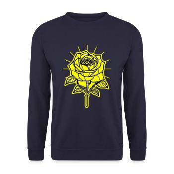 Épines de fleur de rose - Sweat-shirt Unisexe - marine - Devant - Alina (178cm) & Michal (187cm)