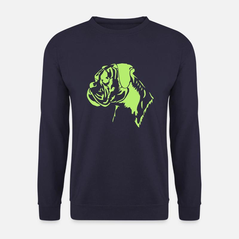 Boxer Kopf - Sweat-shirt Unisexe - marine