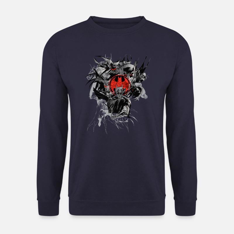 Batman Composition Dark Red - Unisex Sweatshirt - navy