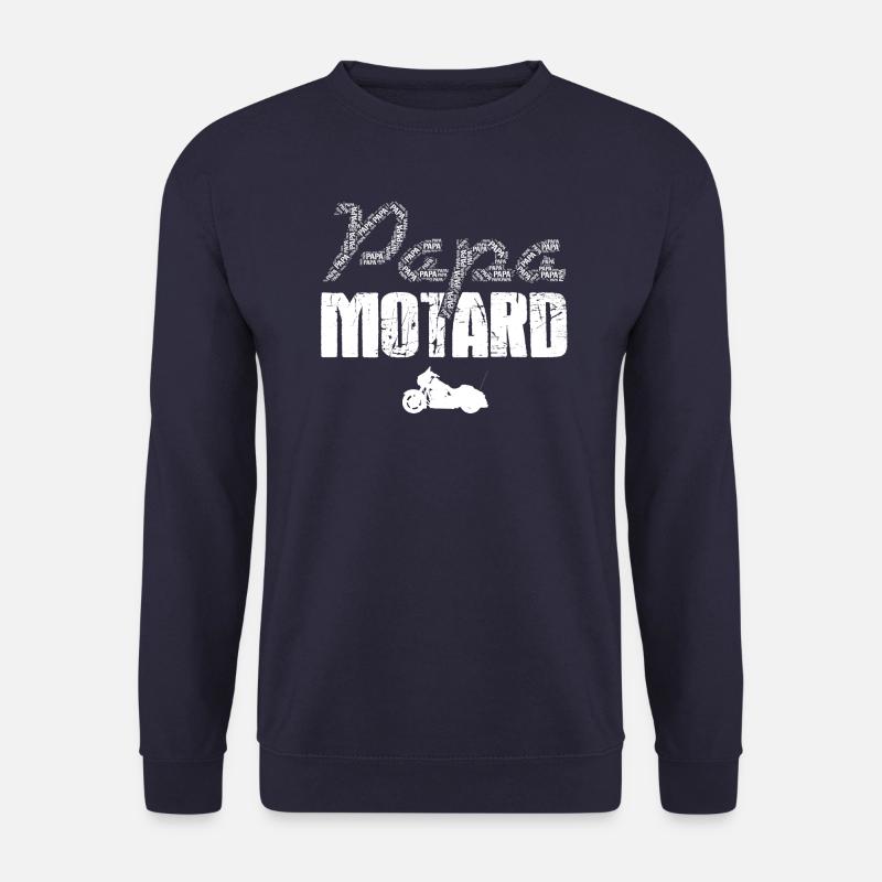 Papa Biker Geschenk besten Papa Motorrad - Unisex Pullover - Navy