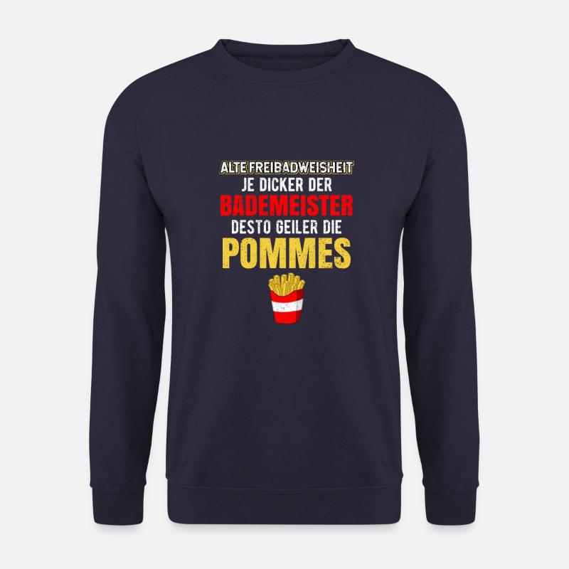 Bademeister Rettungsschwimmer Beruf Spruch - Unisex Pullover - Navy