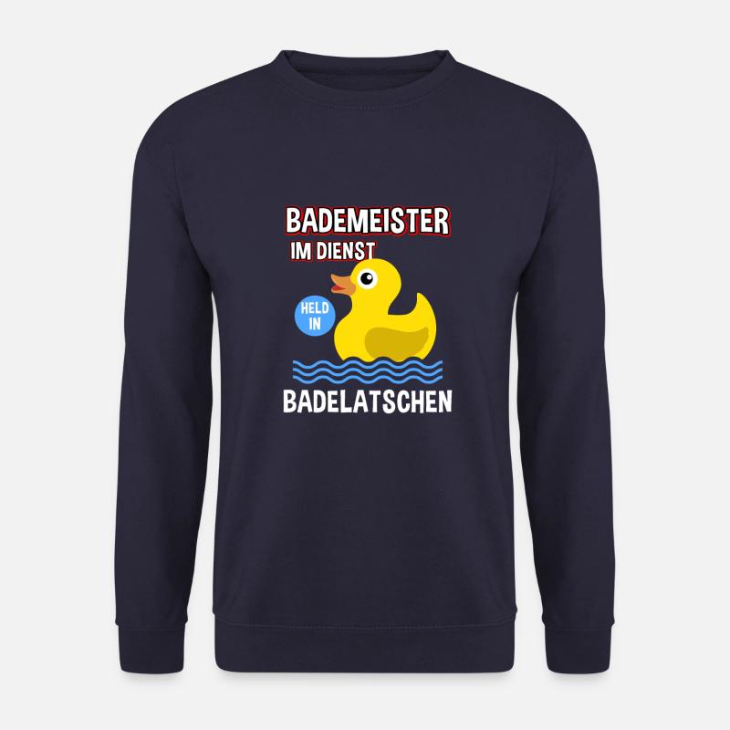 Bademeister Rettungsschwimmer Beruf Spruch - Unisex Pullover - Navy