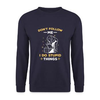 Ruche Apiculture Abeilles Miel Apiculteurs - Sweat-shirt Unisexe - marine - Devant - Alina (178cm) & Michal (187cm)