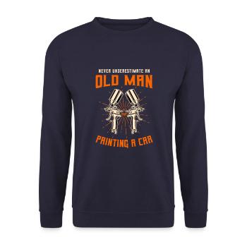 Peintre de carrosserie Mécanicien automobile Peintre de voiture - Sweat-shirt Unisexe - marine - Devant - Alina (178cm) & Michal (187cm)