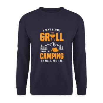Barbecue Grill Grill Accessoires BBQ Grill Master Grill Grill - Sweat-shirt Unisexe - marine - Devant - Alina (178cm) & Michal (187cm)
