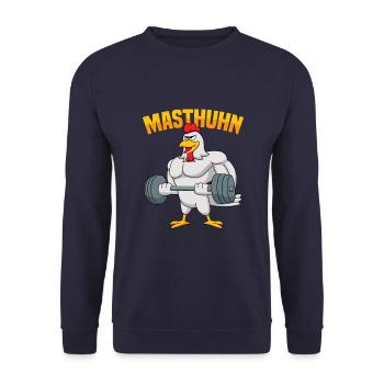 Fitness Ausdauer Muskeltraining Sport Fitness - Unisex Pullover - Navy - Vorne - Alina (178cm) & Michal (187cm)