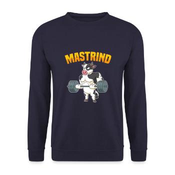 Fitness Ausdauer Muskeltraining Sport Fitness - Unisex Pullover - Navy - Vorne - Alina (178cm) & Michal (187cm)