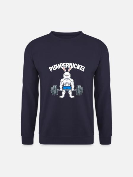 Fitness Muskeltraining Fitness Pumpernickel - Unisex Pullover - Navy