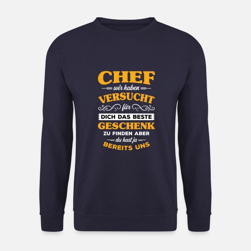Bester Chef Der Welt Führungskraft Vorgesetzter - Unisex Pullover - Navy