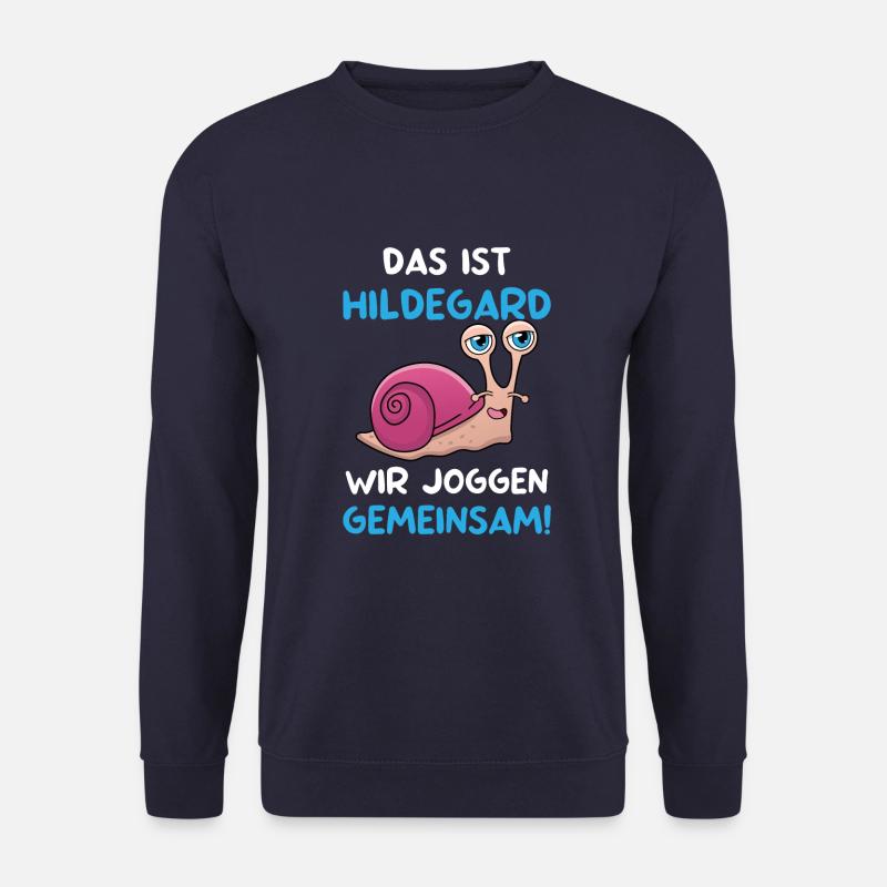 Das Ist Hildegard Wir Joggen Gemeinsam Laufsport - Unisex Pullover - Navy