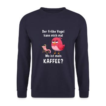 Kaffee Zubehör Koffein Getränk Wachmacher Kaffee - Unisex Pullover - Navy - Vorne - Alina (178cm) & Michal (187cm)