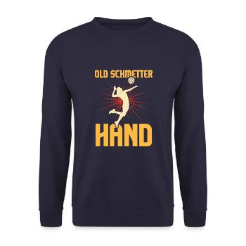 Sport Ballsport Ball Beachvolleyball Volleyball - Unisex Pullover - Navy - Vorne - Alina (178cm) & Michal (187cm)