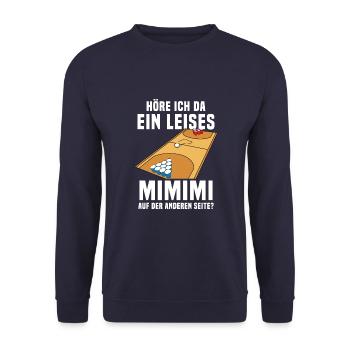 Bierpong Trinkspiel Alkohol Bier Studenten Party - Unisex Pullover - Navy - Vorne - Alina (178cm) & Michal (187cm)