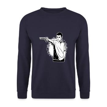 Shooting Shooting Shooting Sports Sport Shooters - Unisex Sweatshirt - navy - Front - Alina (178cm) & Michal (187cm)