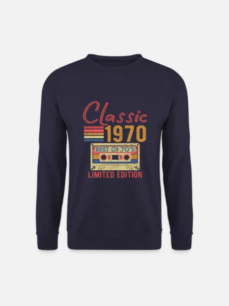 Best of 70's vintage 1970 birthday gift - Sweat-shirt Unisexe - marine