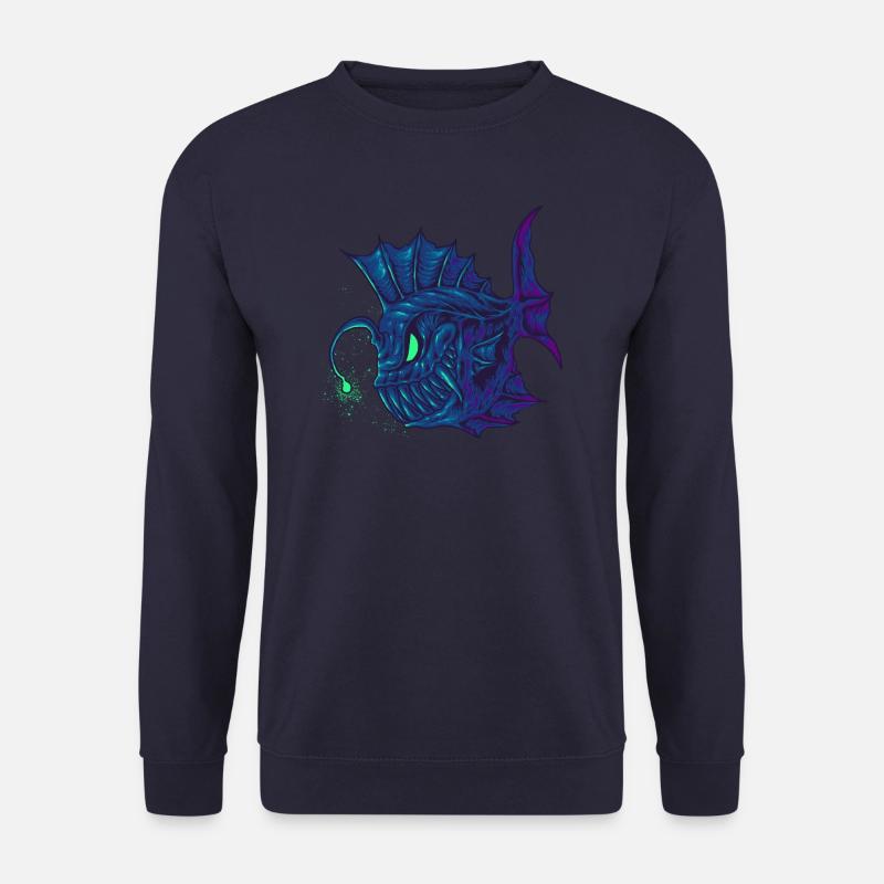 angler fish Dive Diver - Unisex Pullover - Navy