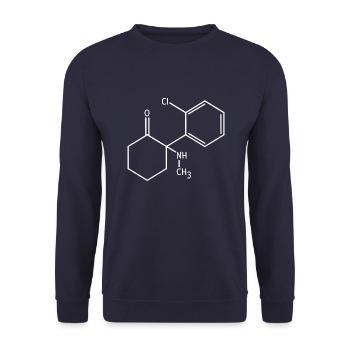 Formule de kétamine - Sweat-shirt Unisexe - marine - Devant - Alina (178cm) & Michal (187cm)