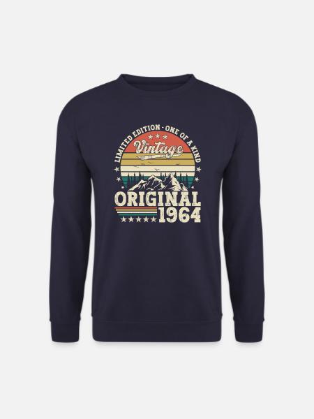 Original 1964 58th Birthday Gift Men - Unisex Sweatshirt - navy