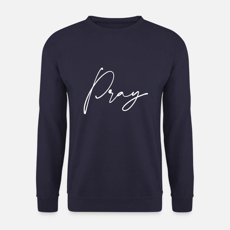 Pray Bete Geschenk - Unisex Pullover - Navy