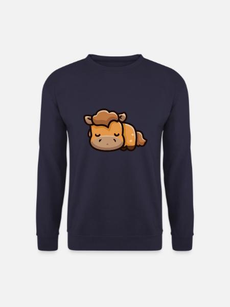 Cute horse sleeps - Unisex Sweatshirt - navy