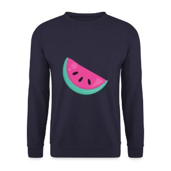 Melon - Unisex Sweatshirt - navy - Front - Alina (178cm) & Michal (187cm)