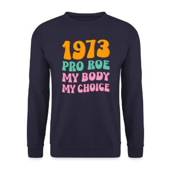 1973 Pro Roe - Sweat-shirt Unisexe - marine - Devant - Alina (178cm) & Michal (187cm)