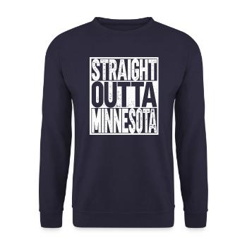 Minnesota - Unisex Pullover - Navy - Vorne - Alina (178cm) & Michal (187cm)