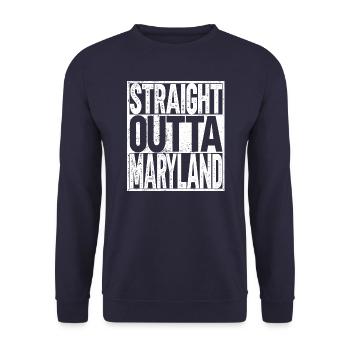 Maryland - Unisex Sweatshirt - navy - Front - Alina (178cm) & Michal (187cm)