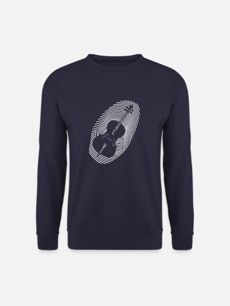 Musique Violoncelle Musique classique Empreinte - Sweat-shirt Unisexe - marine