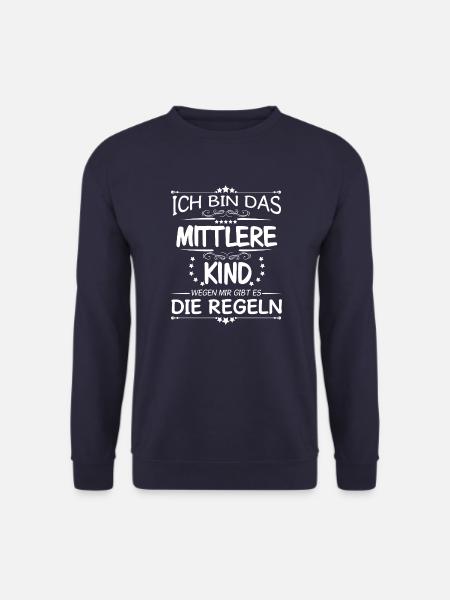 Familie Kinder mittleres Kind - Unisex Pullover - Navy