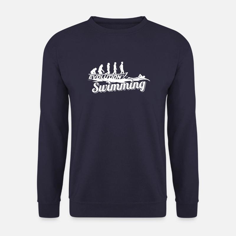 Évolution du nageur - Sweat-shirt Unisexe - marine