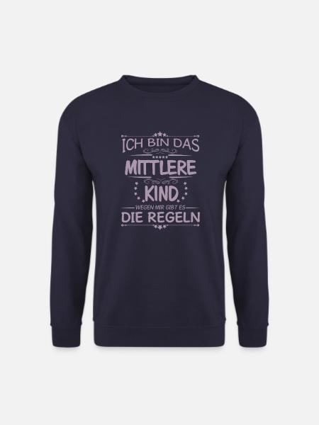 Familie Kinder mittleres Kind - Unisex Pullover - Navy
