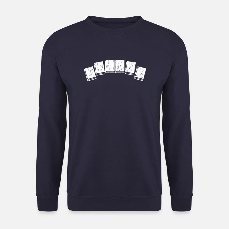 Buch Bücher lesen - Unisex Pullover - Navy