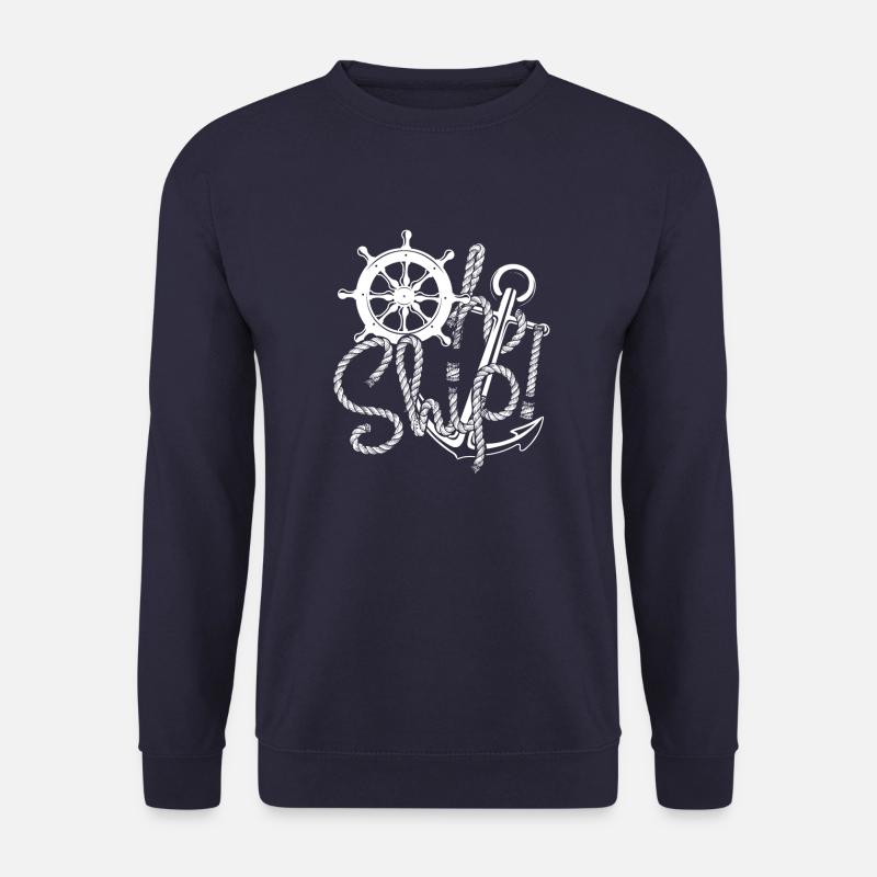 Ship Segeln Segelboot Motorboot - Unisex Pullover - Navy